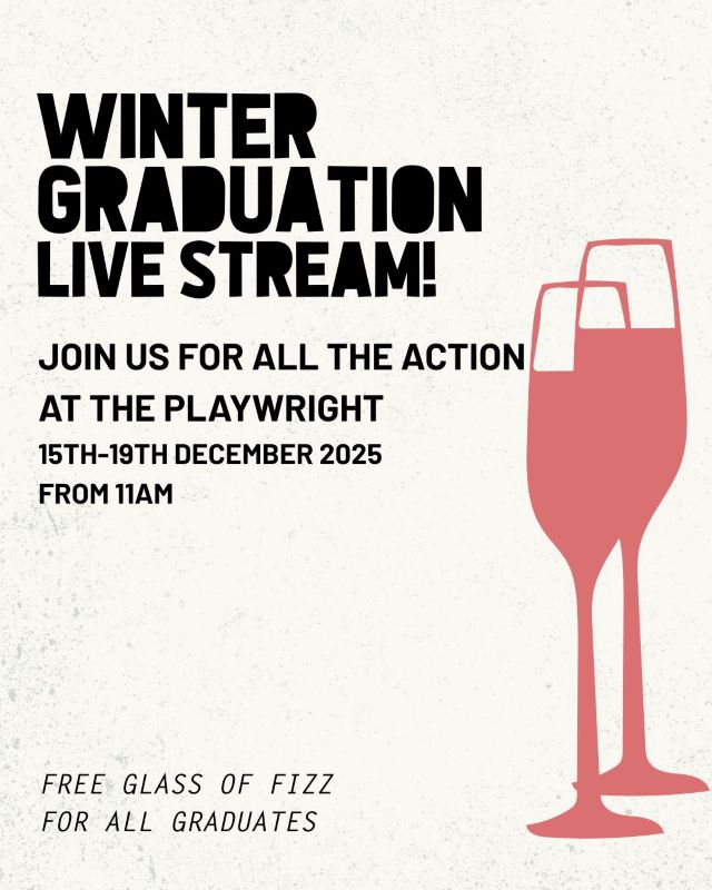 Winter graduation at The Playwright